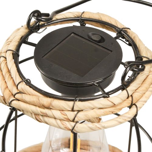 Artikel Havelanterne Solar Havelampe Metal Sort Ø17cm