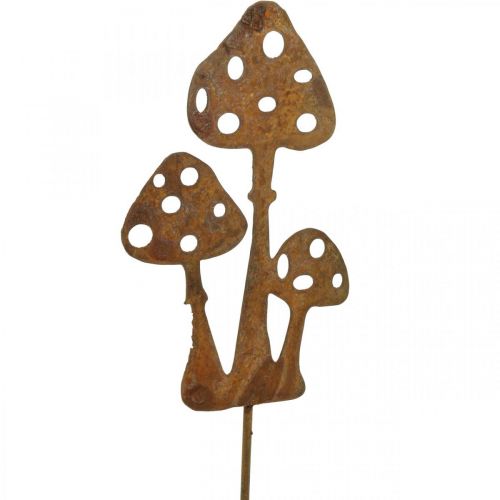 Havestik patina paddehat dekorativ stik 10cm 6stk
