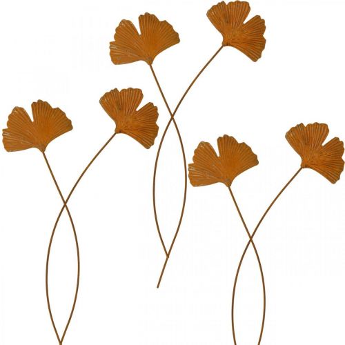 Artikel Havestag rust gingko bladbed stak 7x5cm 6stk