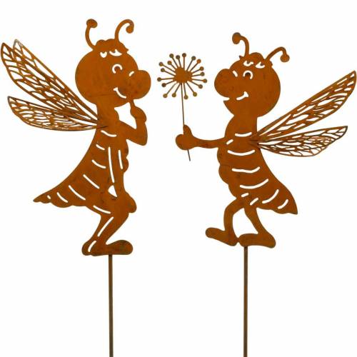 Floristik24 Haveprofil bi rustfrit stål haven dekoration forår dekoration 2stk