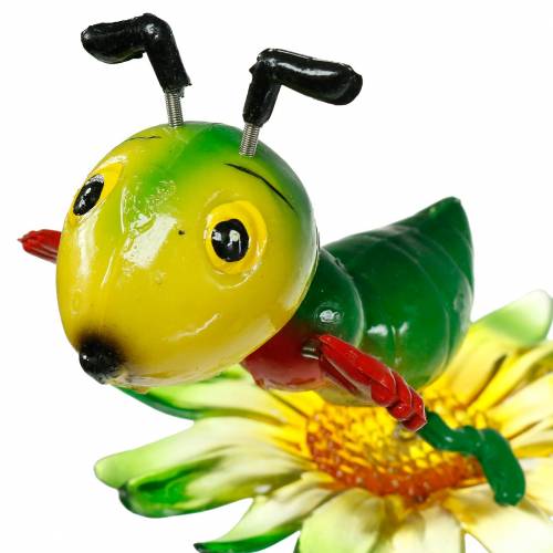 Floristik24 Garden Stake Cricket on the Flower Farverig 11cm