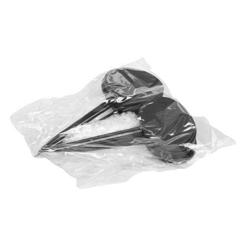 Artikel Plantemærker, sengepropper, træ, træskilte, ovale, sorte, 19 cm, 12 stk.