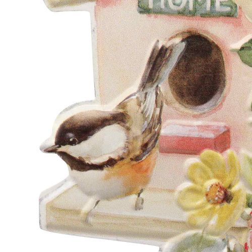 Floristik24 Havepæle metalfugle, plantepæle fuglehus dekoration 76,5cm