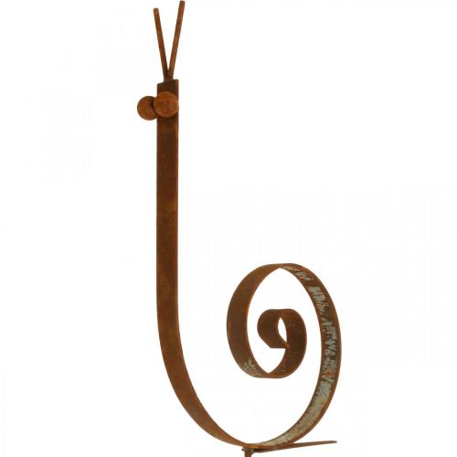 Floristik24 Havespælssnegl stor rust metal havedekoration H94cm