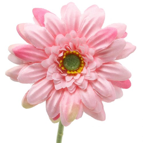 Floristik24 Gerbera lyserød kunstig 47cm 12stk