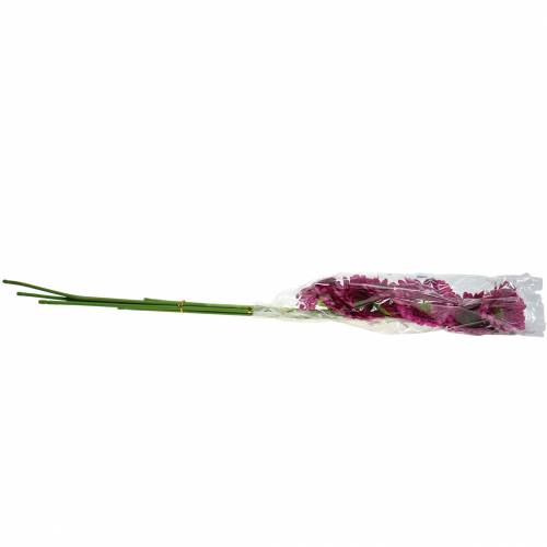 Floristik24 Gerbera kunstig lilla 62 cm 6stk