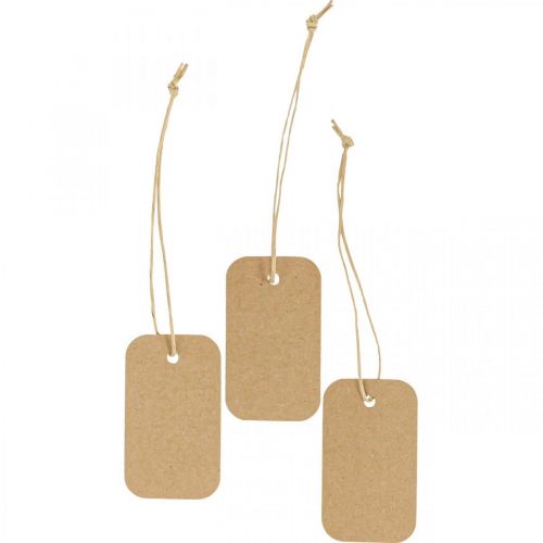 Floristik24 Gavemærker naturmærker papir 3,5x6cm 100 stk