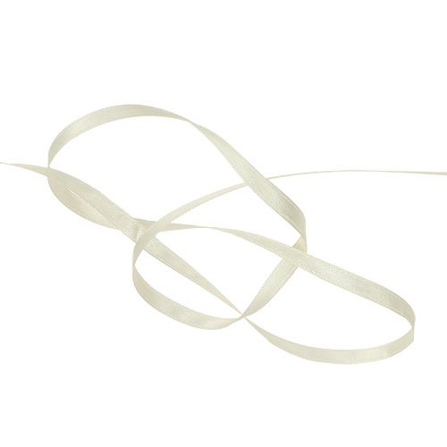 Artikel Gavebånd smalt dekorativt bånd cremefarvet 3mm x 50m