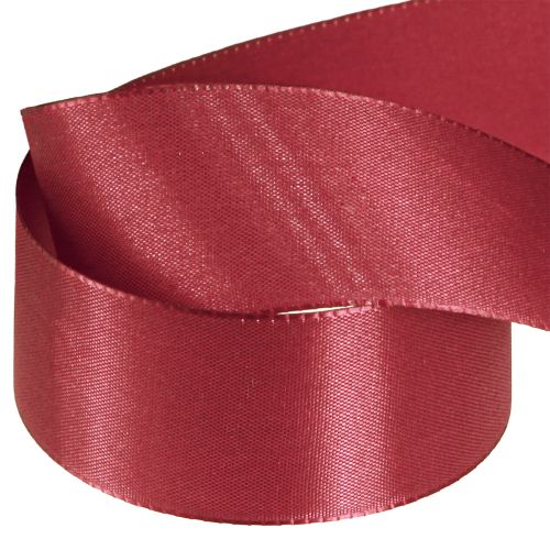 Artikel Gavebånd dekorativt bånd taft Bordeaux 40mm 50m