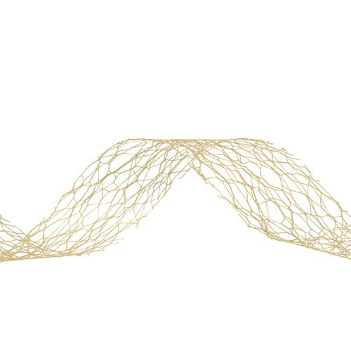 Floristik24 Gavebånd i karamel 3 cm 10m