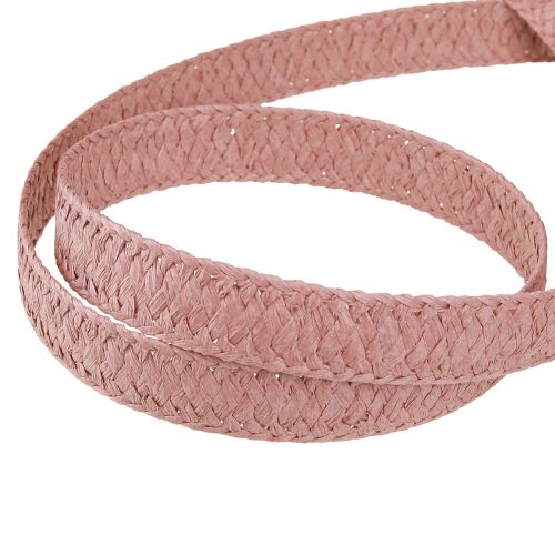 Artikel Gavebånd papir gammelt pink flettet papirbånd 20mm 10m