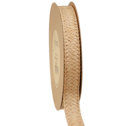 Artikel Gavebånd papir flettet naturpapir bånd 20mm 10m