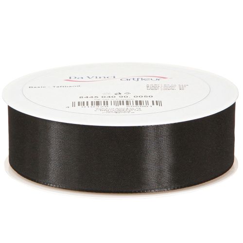 Artikel Gavebånd sort sørgebånd pyntebånd 40mm 50m