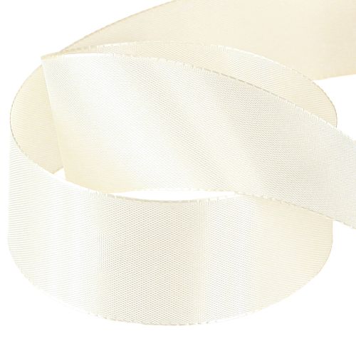 Artikel Gavebånd og dekorativt bånd taftbånd cremefarvet 40mm 50m