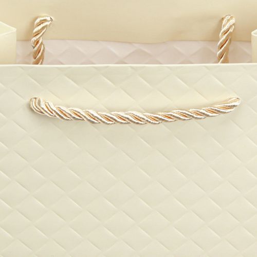 Artikel Gavepose papir gavepose creme 18×10×23cm 1 stk