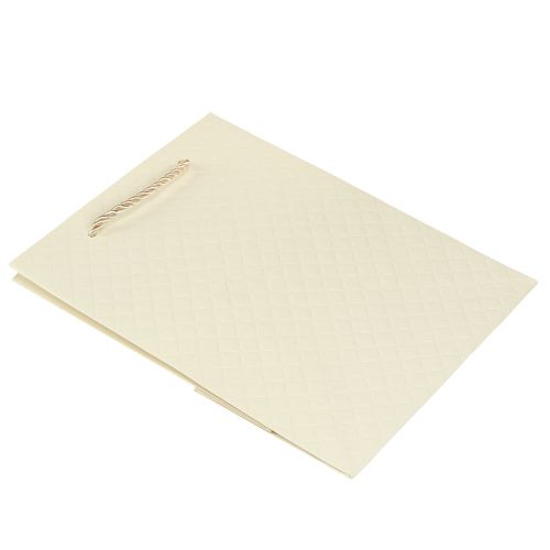 Artikel Gavepose papir gavepose creme 18×10×23cm 1 stk