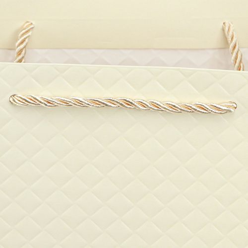 Artikel Gavepose papir gavepose creme 26×12×32cm 1 stk