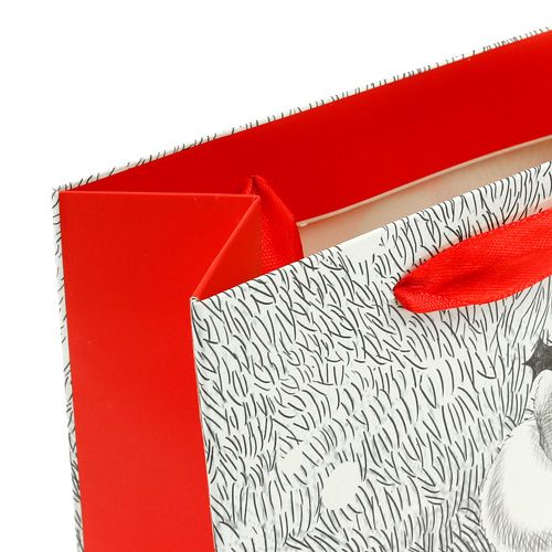 Floristik24 Gavepose julemand 24cm x18cm x 8cm