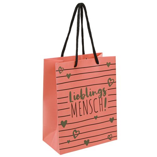 Floristik24 Gavepose med hjerter “Favoritperson” papir 18×10×23cm 2stk