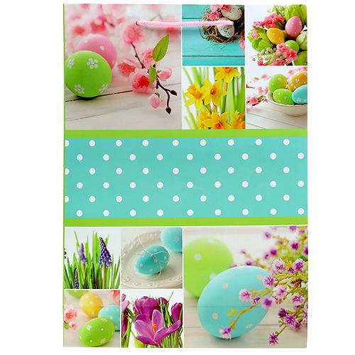 Floristik24 Gavepose Påske motiv 18 cm x 23 cm 1 stk