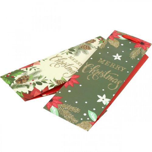 Artikel Gaveposer Julegavepose Merry Christmas 12×36cm 2stk