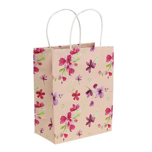 Floristik24 Gaveposer med blomster 20cm x 11cm x 25cm 6stk