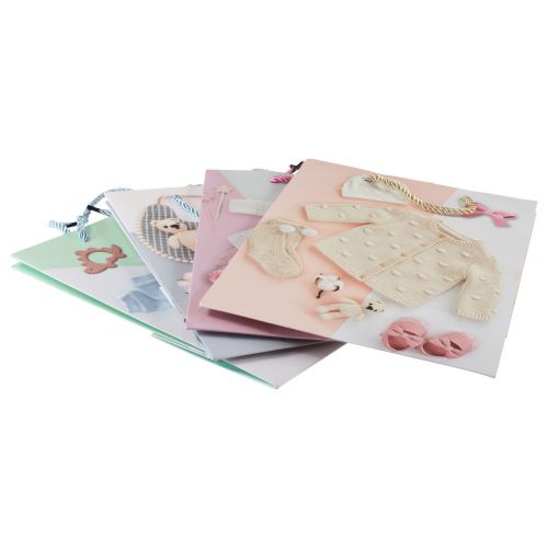 Artikel Gaveposer babygaveposer fødsel 23×18cm 12stk
