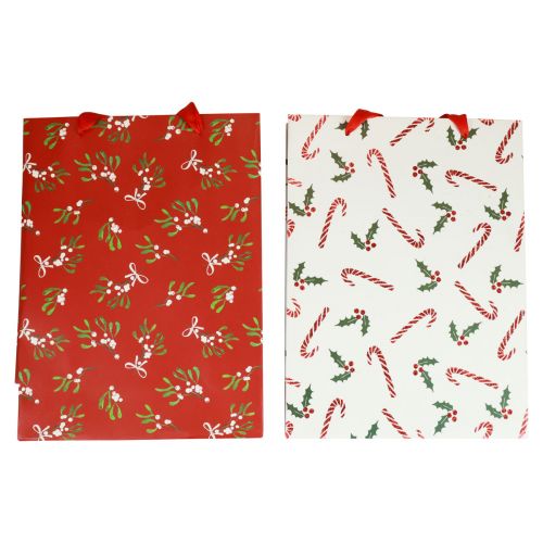 Floristik24 Gaveposer Jul stor gavepose gavepose 26×32×10cm 2stk