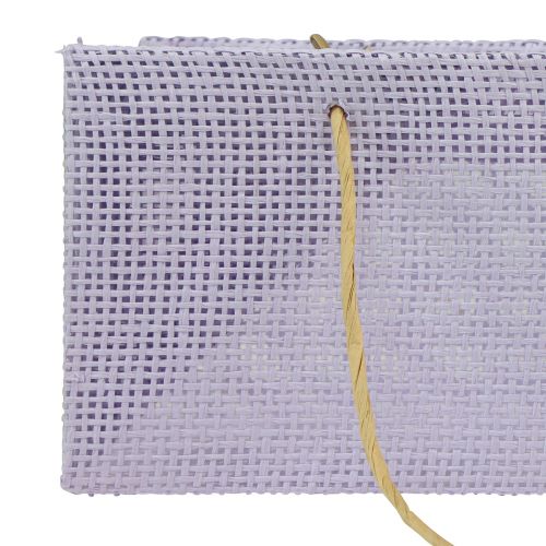 Artikel Gaveposer vævet med hanke grøn, gul, lilla 20×10×10cm 6 stk.