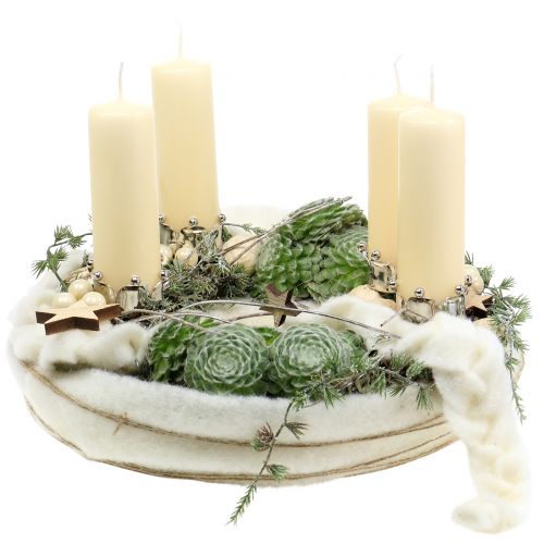 Floristik24 Juletræstjerneblanding natur 2,5cm - 7,5cm 40stk