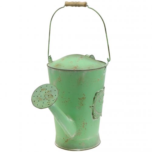 Floristik24 Dekorativ vandkande antik look grøn Ø19cm H30cm