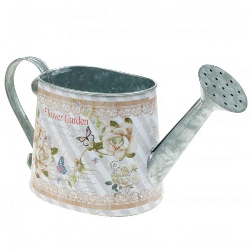 Floristik24 Dekorativ vandkande metalplanter pot sommerdekoration H15.5cm