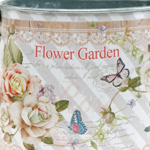 Floristik24 Dekorativ vandkande metalplanter pot sommerdekoration H15.5cm