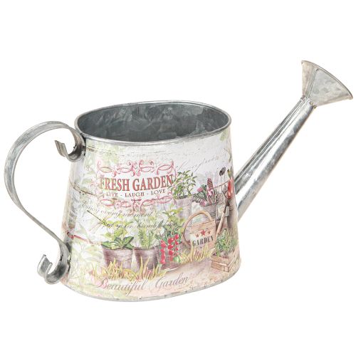 Artikel Vandkande dekoration sølv metal Fresh Garden 30x11x14,5cm