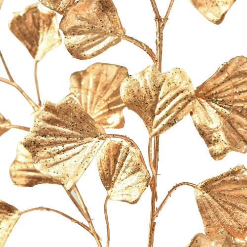 Artikel Gingko gren dekorativ kunstig plante bronze glitter 84cm