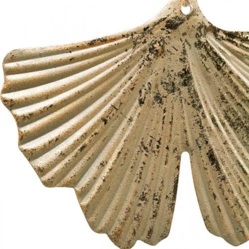 Floristik24 Ginkgo blad vedhæng Ginkgo vintage dekorativ metal 15×11cm 4 stk