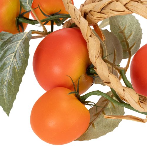 Artikel Kunstig tomatguirlande, dekorativ vinranke, naturtro stuedekoration, 135 cm