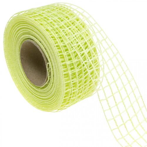 Floristik24 Gittertape decotape håndværkstape gul lime 4,5cm x 10m