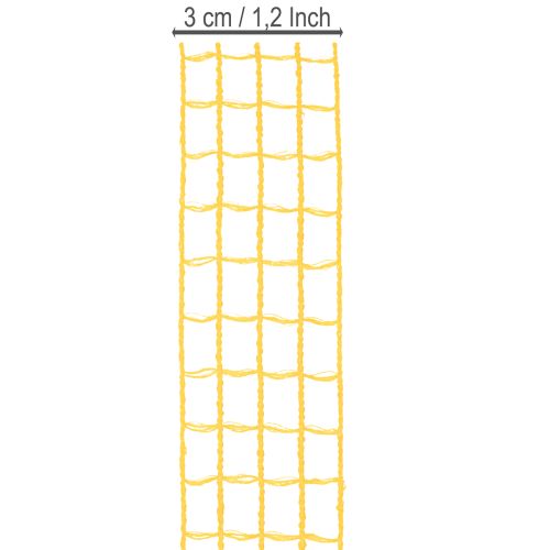Dekorativt netbånd, assorterede farver, 3 cm x 10 m, 7 stk. | Floristik24.dk