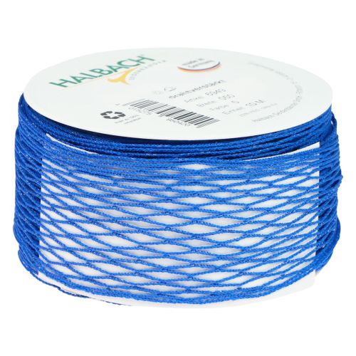 Artikel Nettape, gittertape, dekorative tape, blå, trådforstærket, 50 mm, 10 m
