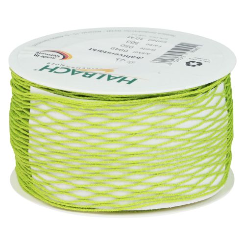Artikel Nettape, gittertape, dekorative tape, grøn, trådforstærket, 50 mm, 10 m