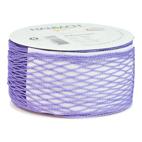 Artikel Nettape, gittertape, dekorative tape, lilla, trådforstærket, 50 mm, 10m