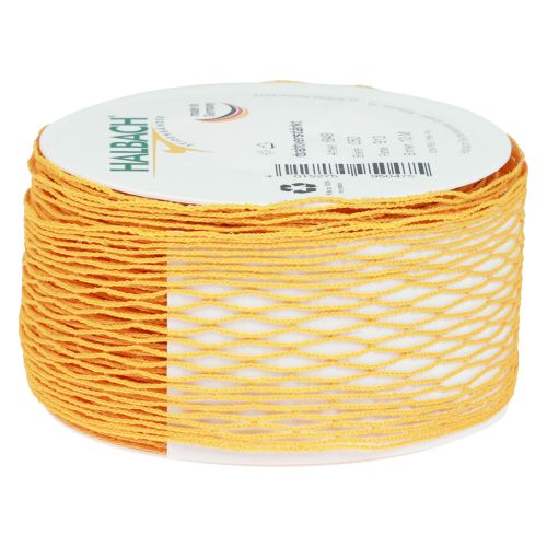 Artikel Nettape, gittertape, dekorative tape, orange, trådforstærket, 50 mm, 10 m