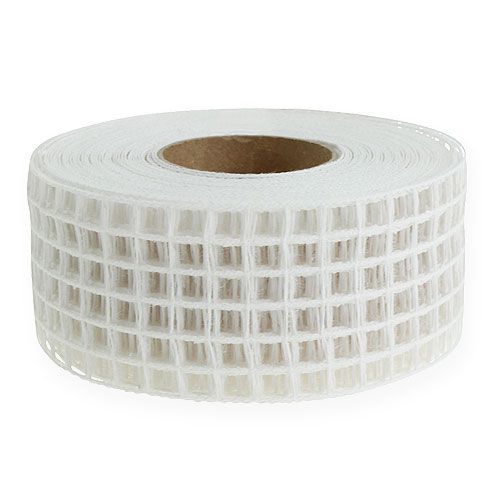 Floristik24 Gittertape 4,5cm x 10m hvid