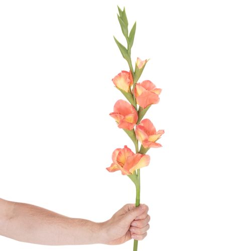 Kunstig gladiolus med mange blomster til en buket, 88 cm | Floristik24.dk