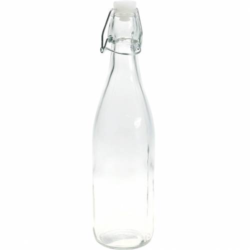 Floristik24 Dekorativ flaske, flip-top flaske, glasvase til at fylde, lysestage
