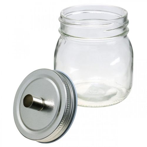 Artikel Dekorationsglas med lysestage lysdekoration Ø8cm H10,5cm 4 stk