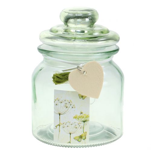 Floristik24 Glaskrukke Bonboniere Green Ø11cm H15.5cm