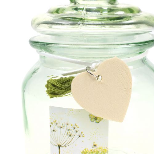 Floristik24 Glaskrukke Bonboniere Green Ø11cm H15.5cm