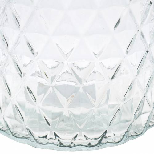 Floristik24 Dekorativ glas diamant glas vase klar blomstervase 2 stk